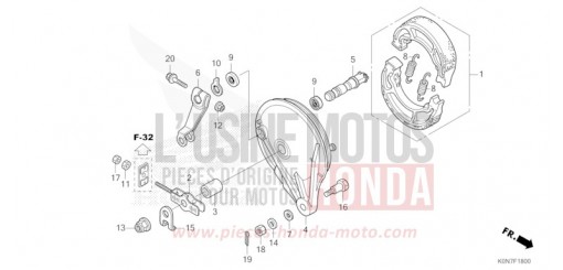 REAR BRAKE PANEL CBF125MM de 2021